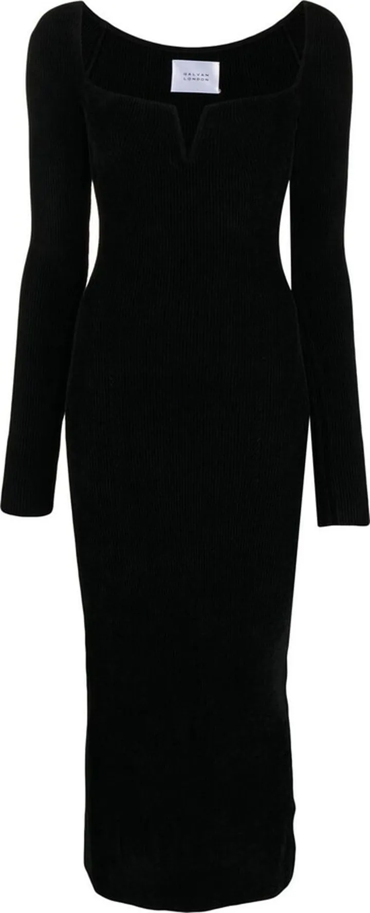 One-Tone Fitted Midi Dress