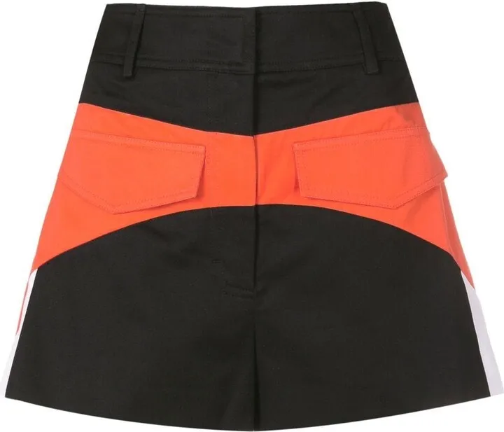 Panelled High-Waisted Shorts
