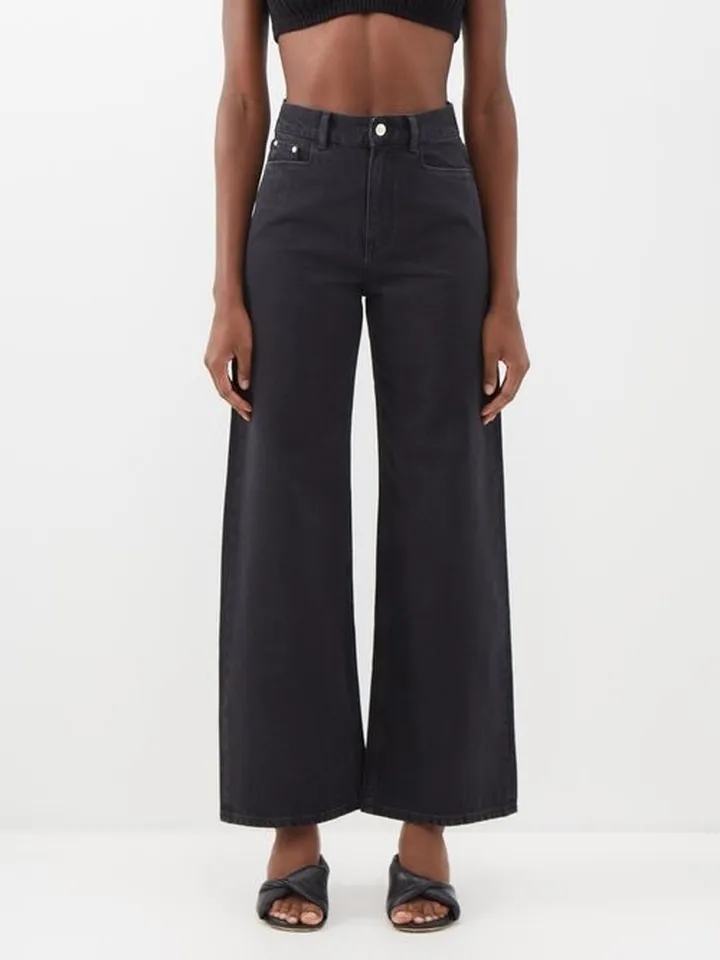 Magnolia Upcycled-cotton Wide-leg Jeans