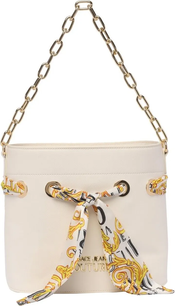 Versace Jeans Couture Scarf-Detailed Chain-Linked Tote Bag