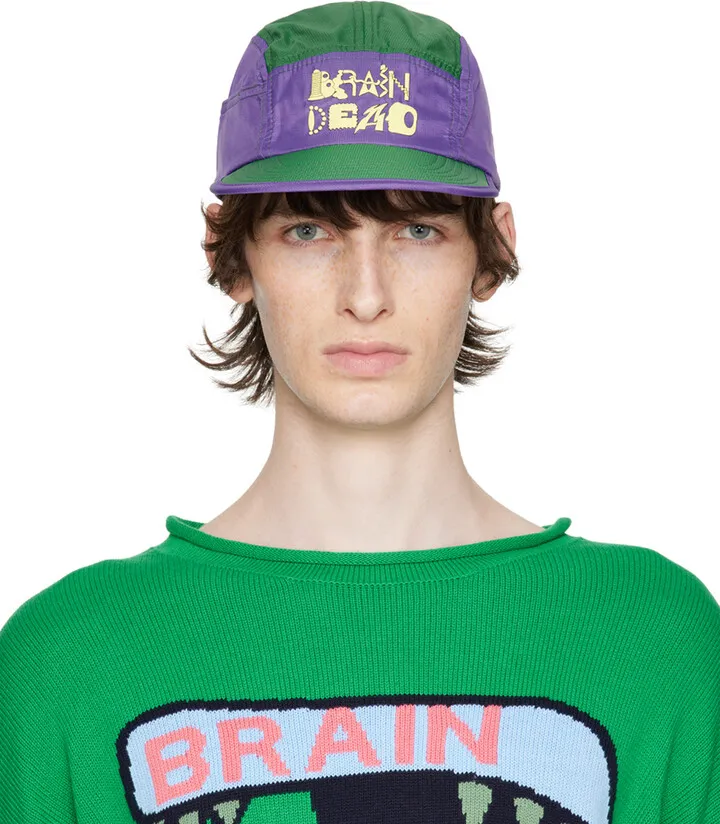 Brain Dead Purple & Green Miles Trail Cap