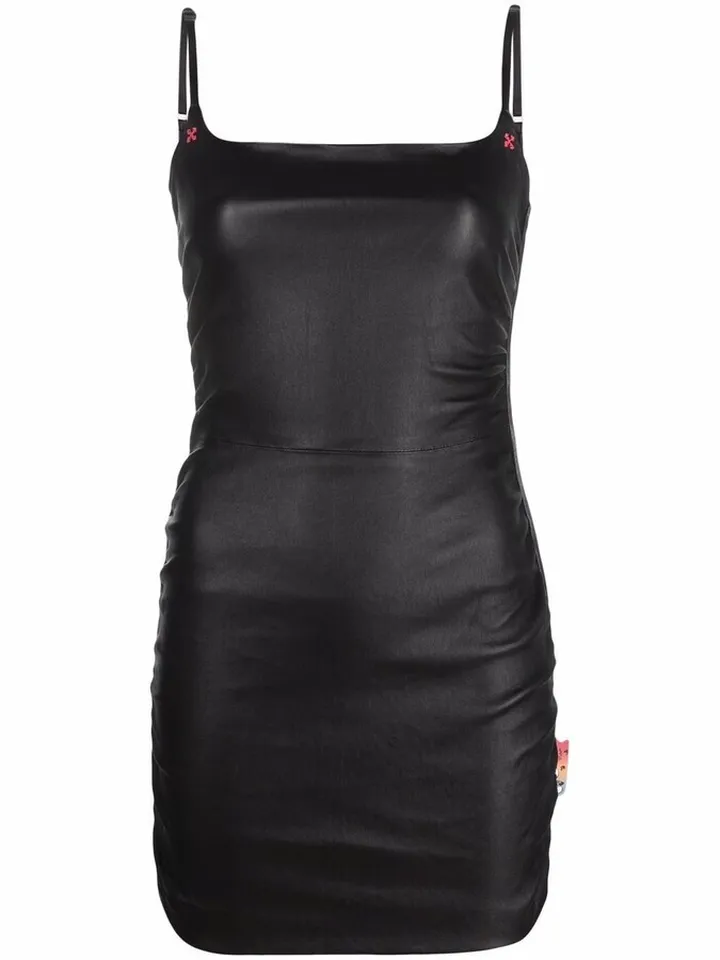Side Zip Detail Stretch Dress