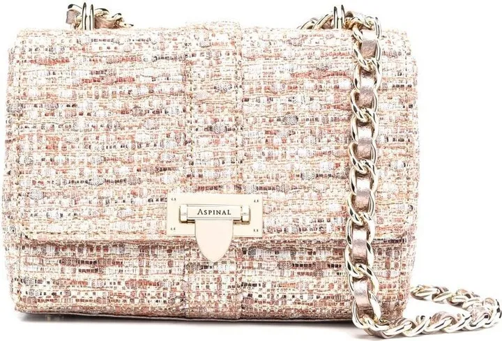 Lottie tweed shoulder bag