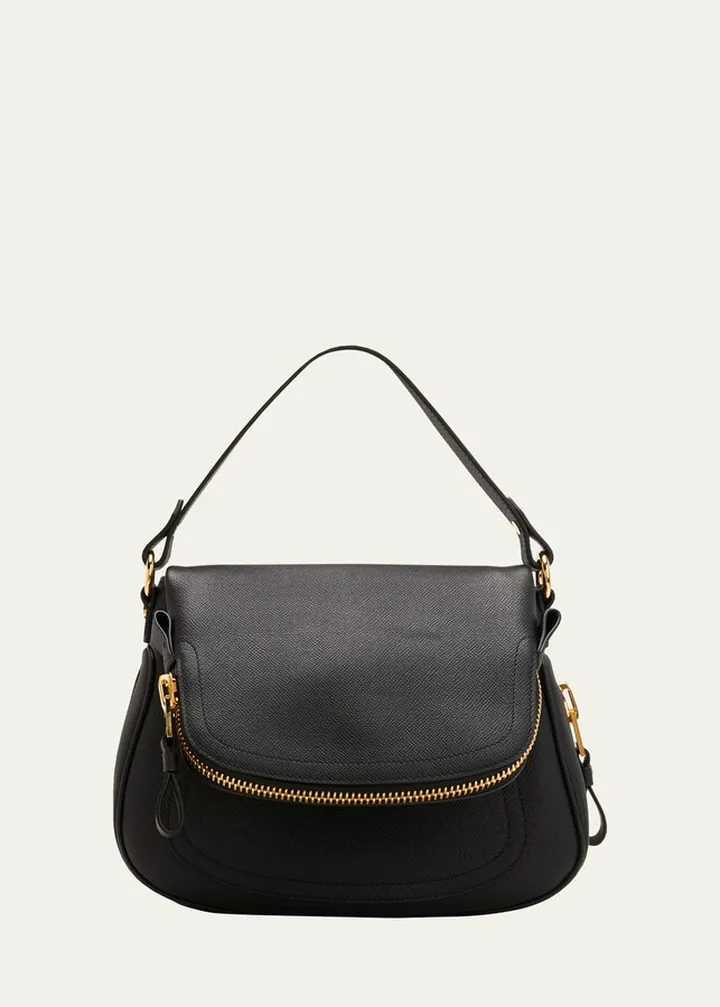 Jennifer Medium Grained Leather Shoulder Bag