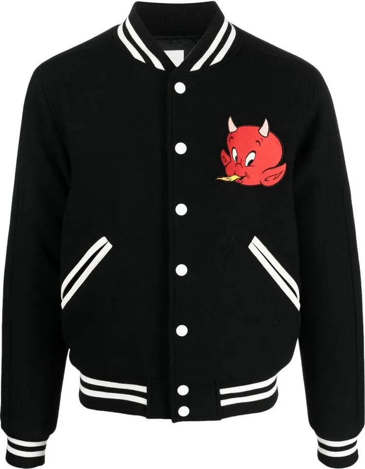 Hot Stuff appliqué-detail bomber jacket