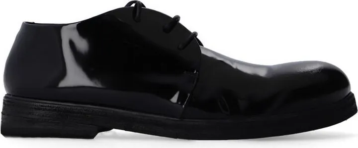 Marsèll Glossy Round-Toe Lace-Up Shoes