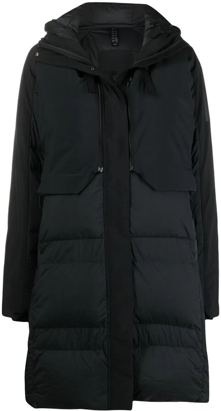 Hooded Mid-Length Down Coat