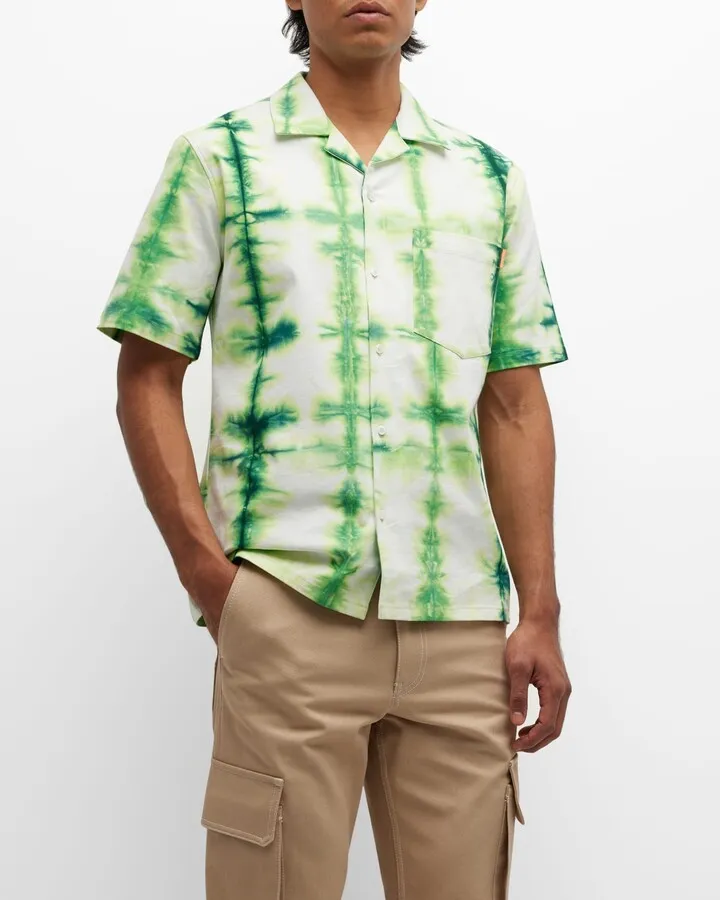 Men's Tie-Dye Camp Shirt