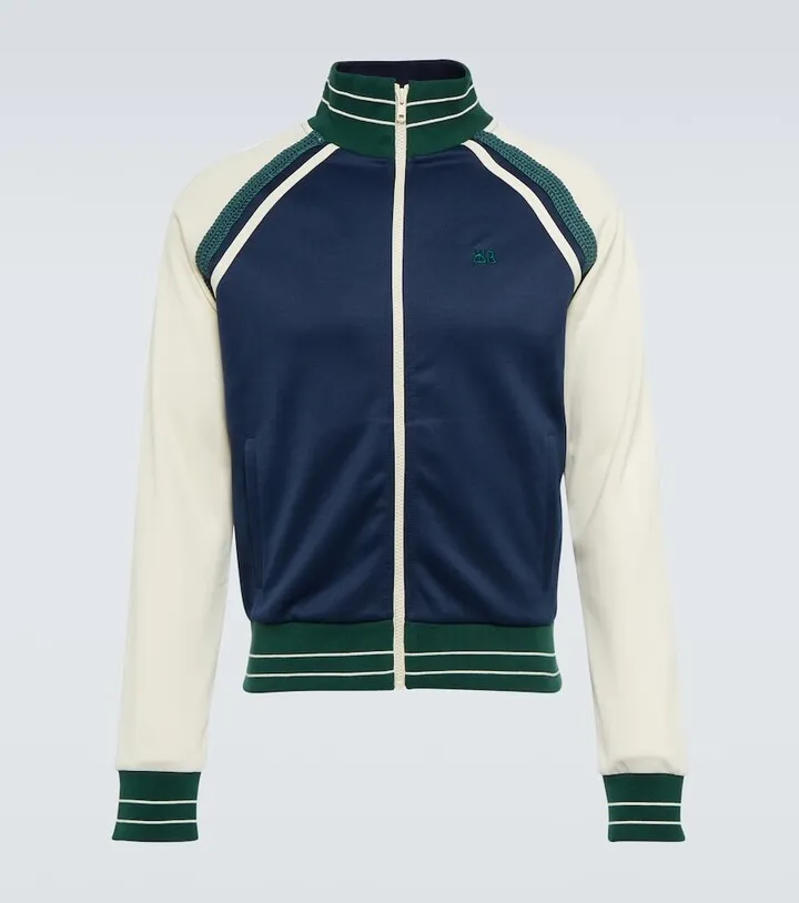 Colorblocked track jacket