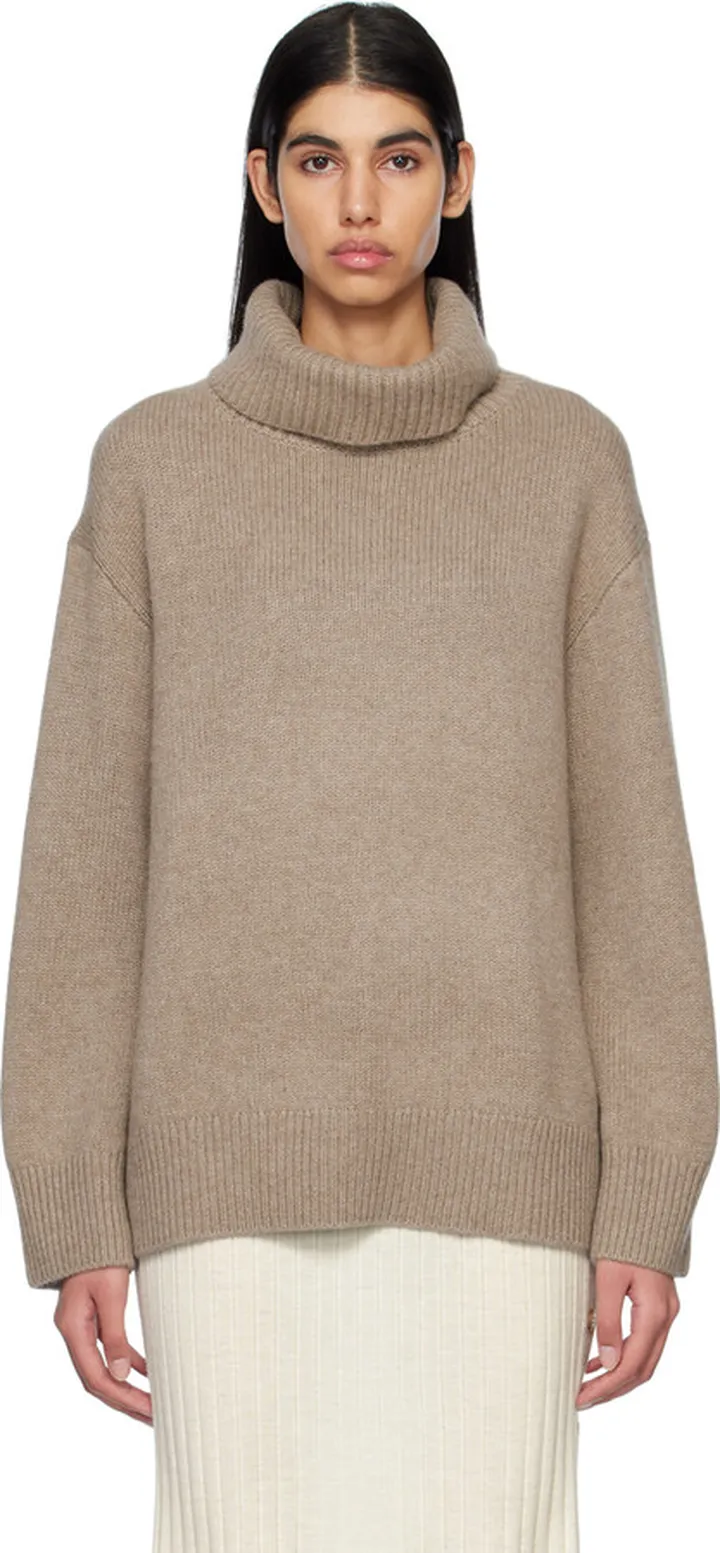 LISA YANG Beige 'The Holly' Turtleneck