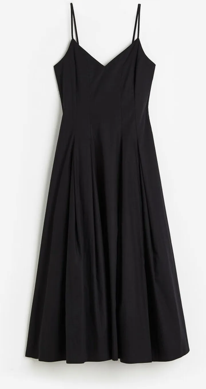 Pleated Cotton Dress