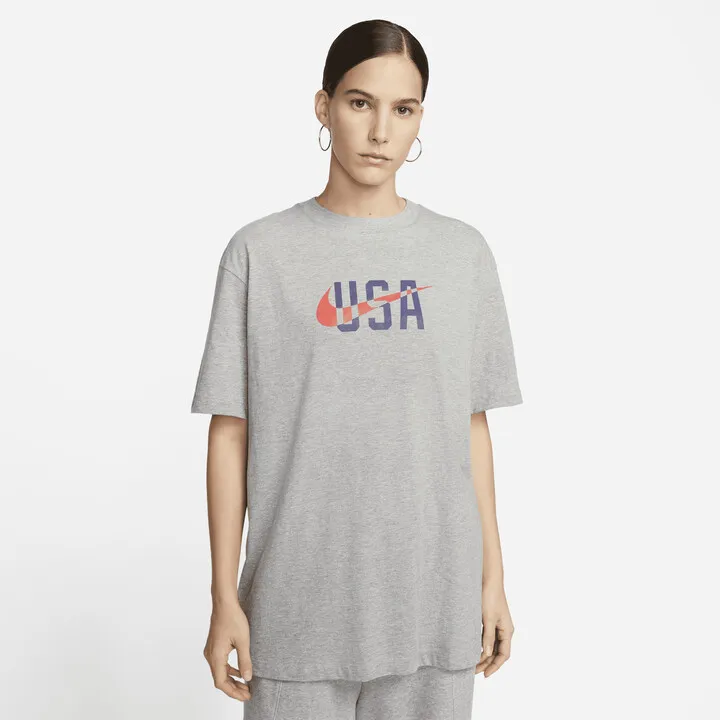 U.S. Swoosh Nike Women's T-Shirt in Grey