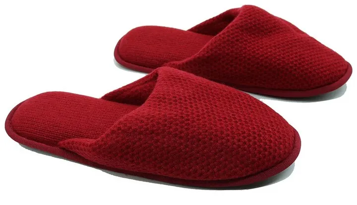 Portolano Ladies Slippers In Honeycomb Stitch