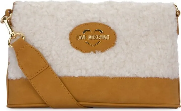 Love Moschino Logo-Plaque Zipped Satchel Bag