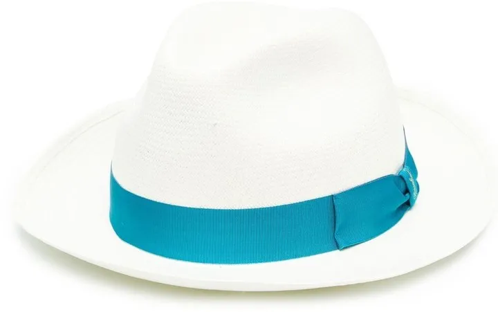 Ribbon-Detail Straw Hat