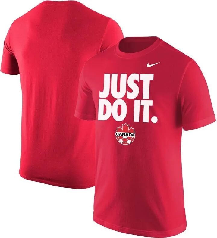 Men's Nike Red Canada Soccer Just Do It T-shirt