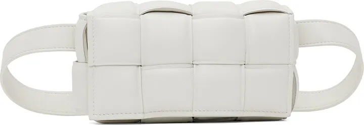 Bottega Veneta White Padded Cassette Pouch