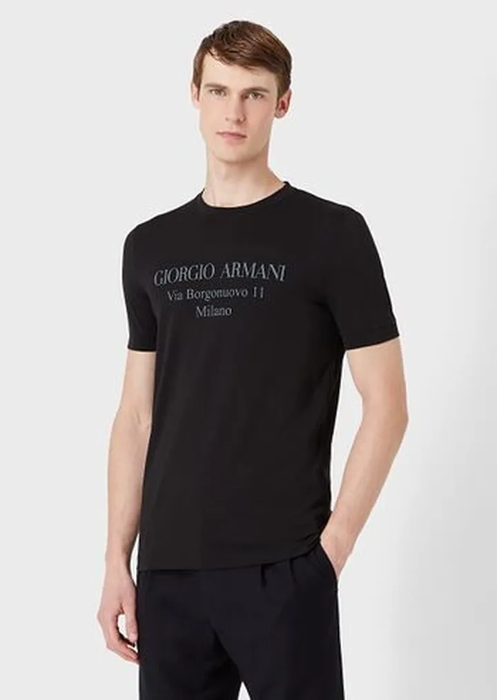 Borgonuovo 11 T-shirt in Pima cotton jersey