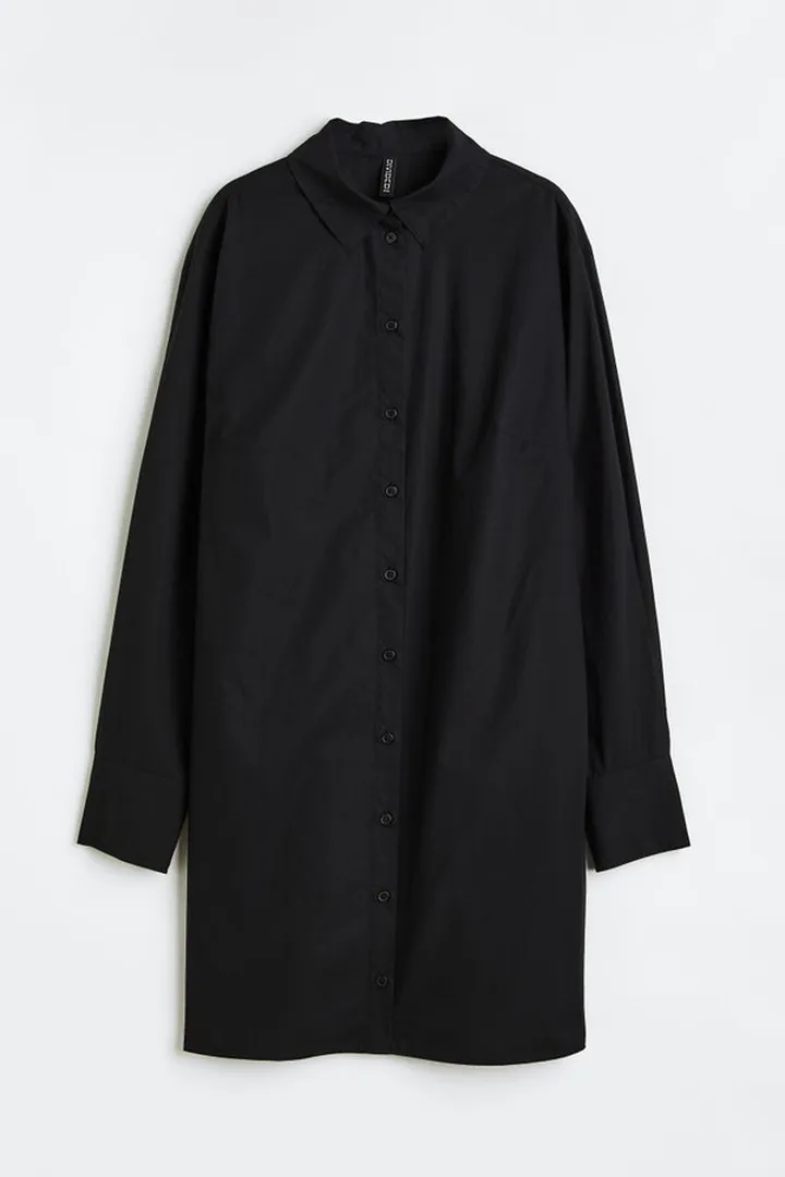 Cotton Poplin Shirt Dress