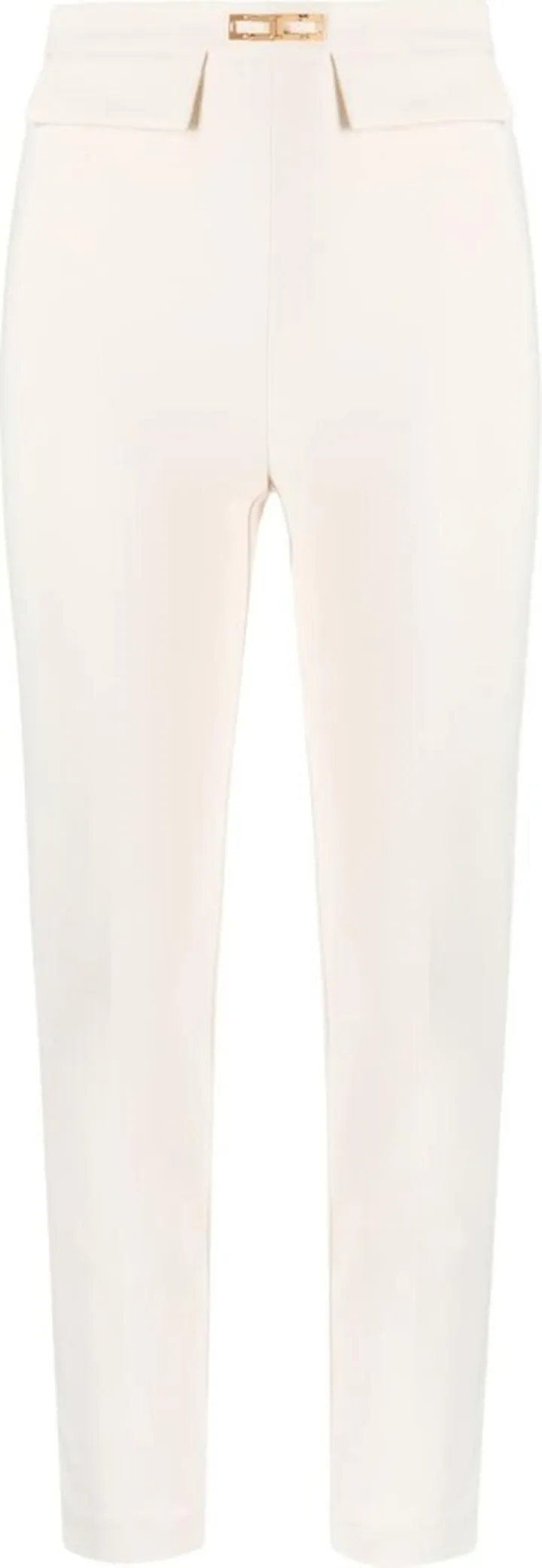 Logo-Plaque Cropped Trousers