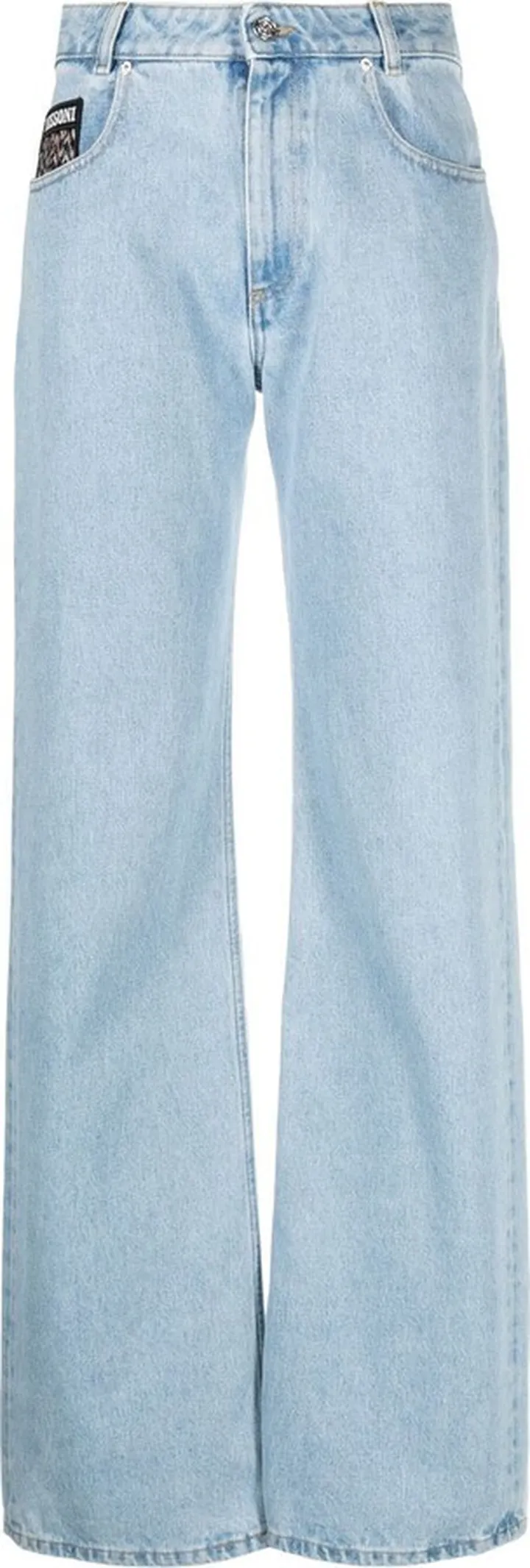 Logo-Patch Wide-Leg Jeans