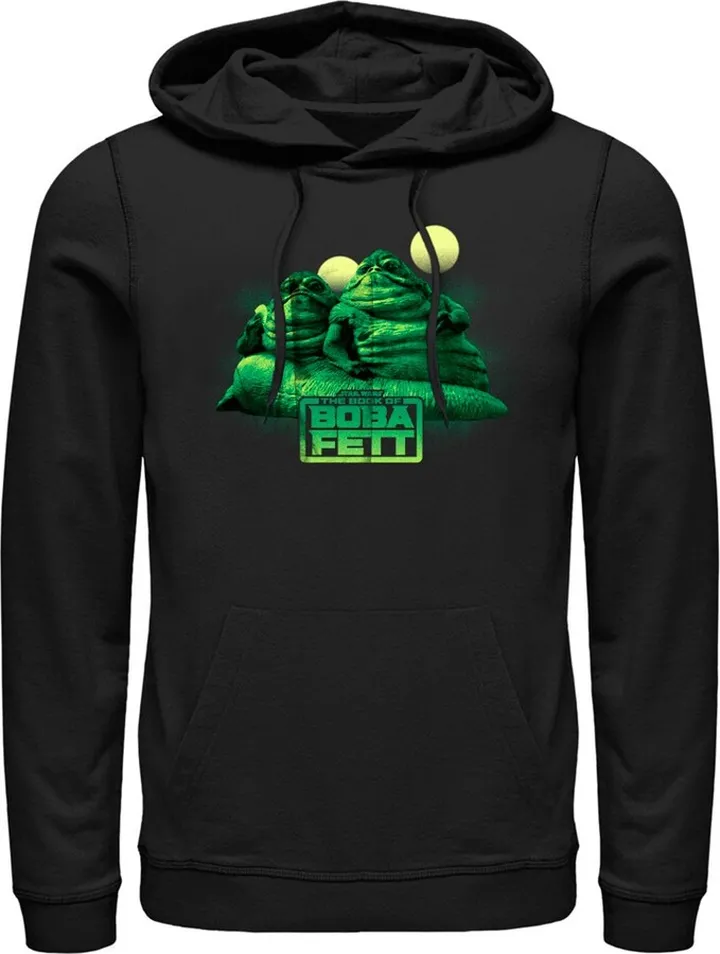 Men's Star Wars: The Book of Boba Fett The Hutt Twins Pull Over Hoodie - Black - Small