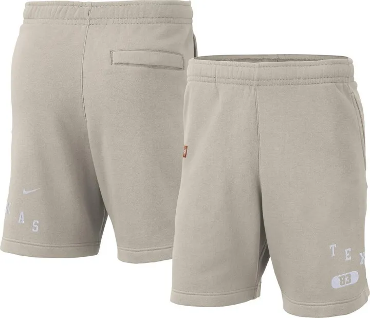Men's Nike Cream Texas Longhorns Fleece Shorts
