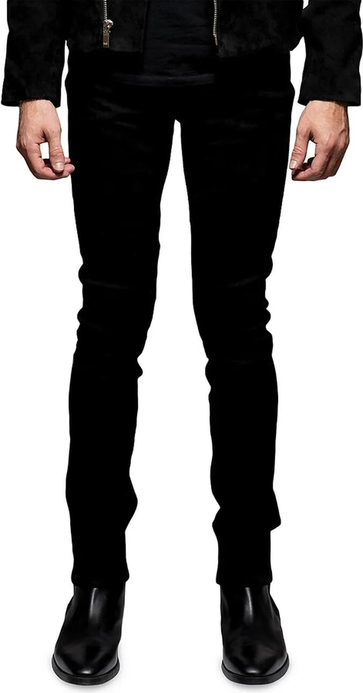 Greyson Suede Skinny Jeans