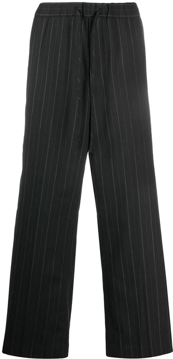 Pinstripe Wide Leg Trousers