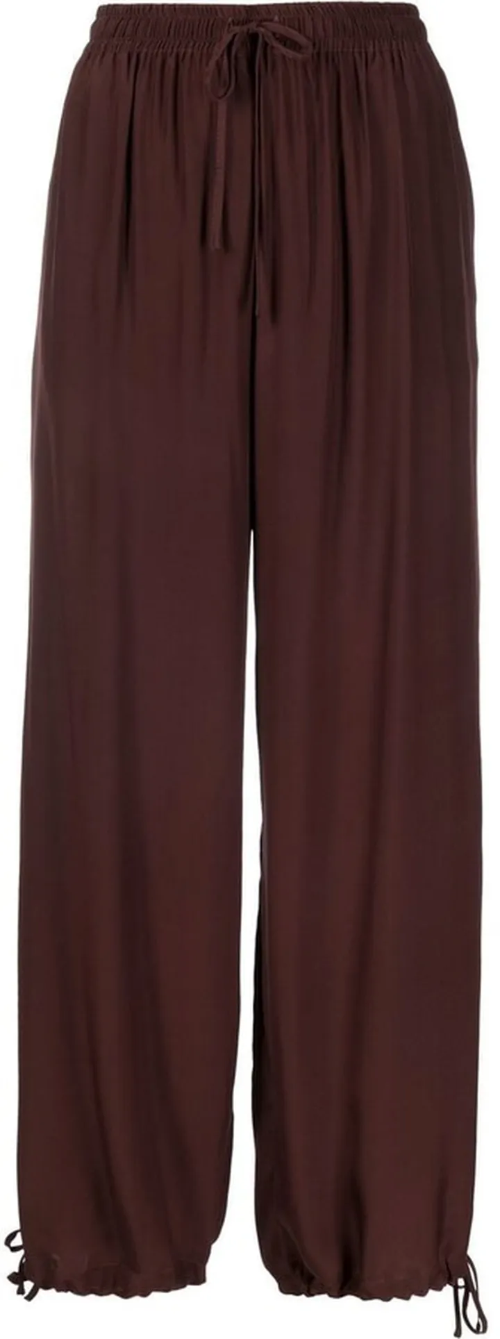 Drawstring Straight-Leg Trousers