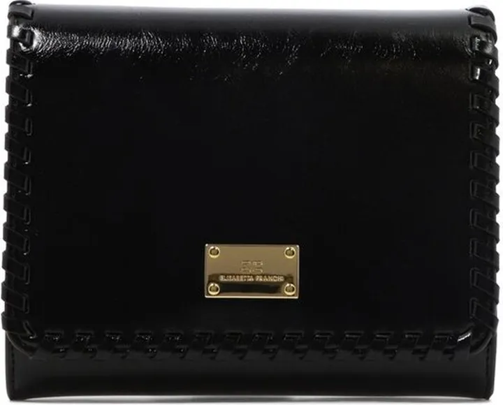 Elisabetta Franchi Logo-Plaque Whipstitched Shoulder Bag