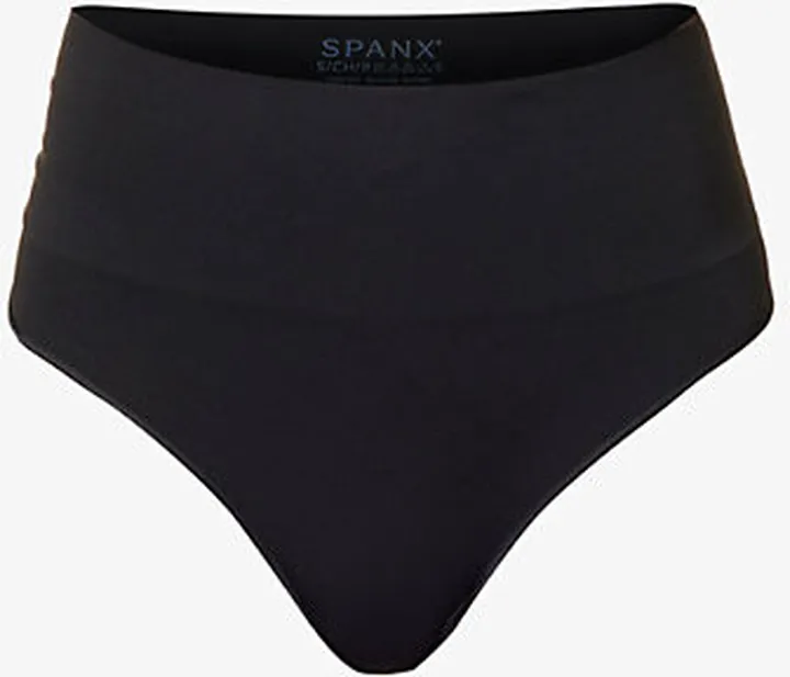 Womens Very Black EcoCare High-rise Stretch-woven Thong