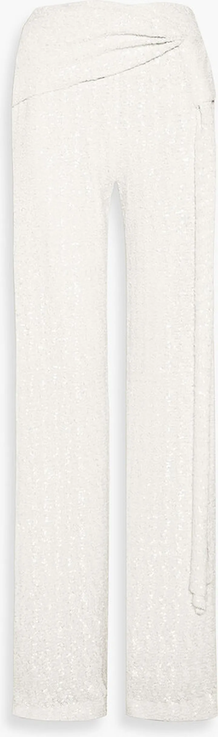 Jervis draped sequined crepe wide-leg pants