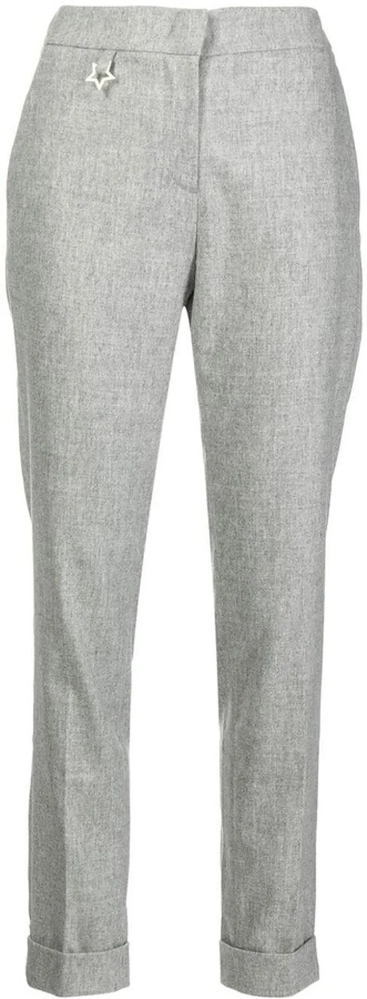 Straight Leg Slim-Fit Trousers