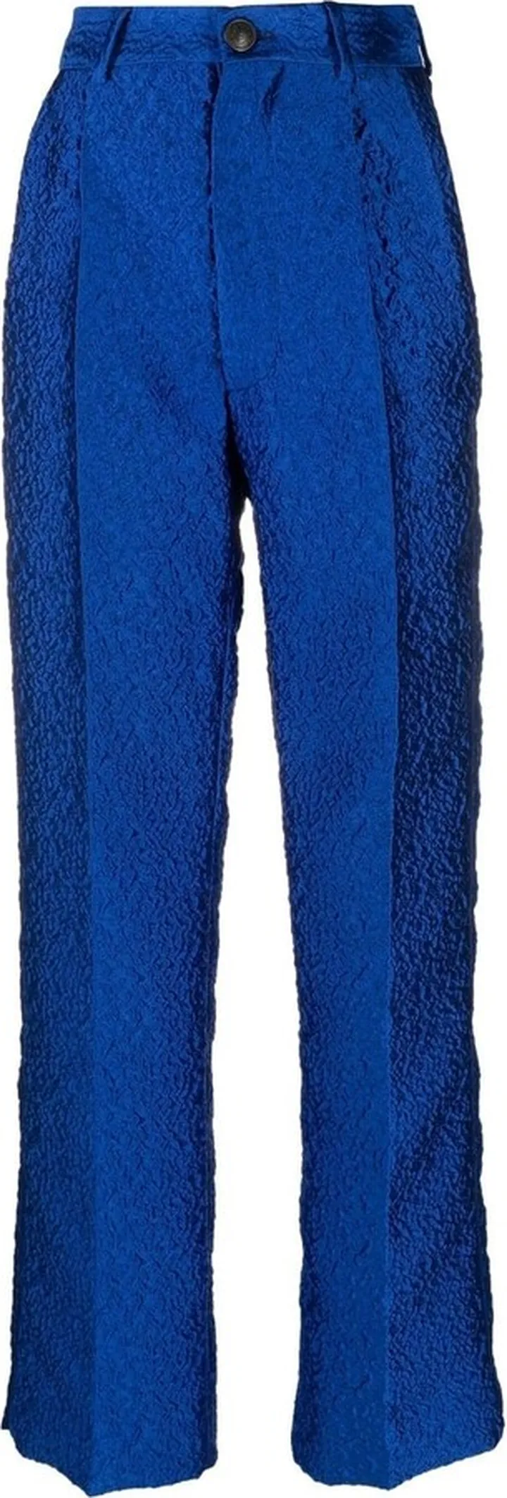 High-Waisted Straight-Leg Trousers