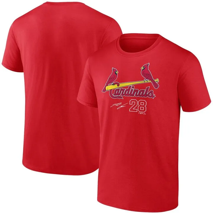 Men's Fanatics Branded Nolan Arenado Red St. Louis Cardinals Player Name and Number T-shirt
