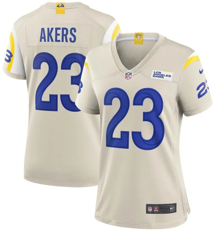 Women's Cam Akers Bone Los Angeles Rams Game Jersey