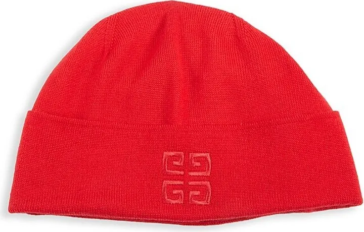 Embroidered Logo Wool Beanie
