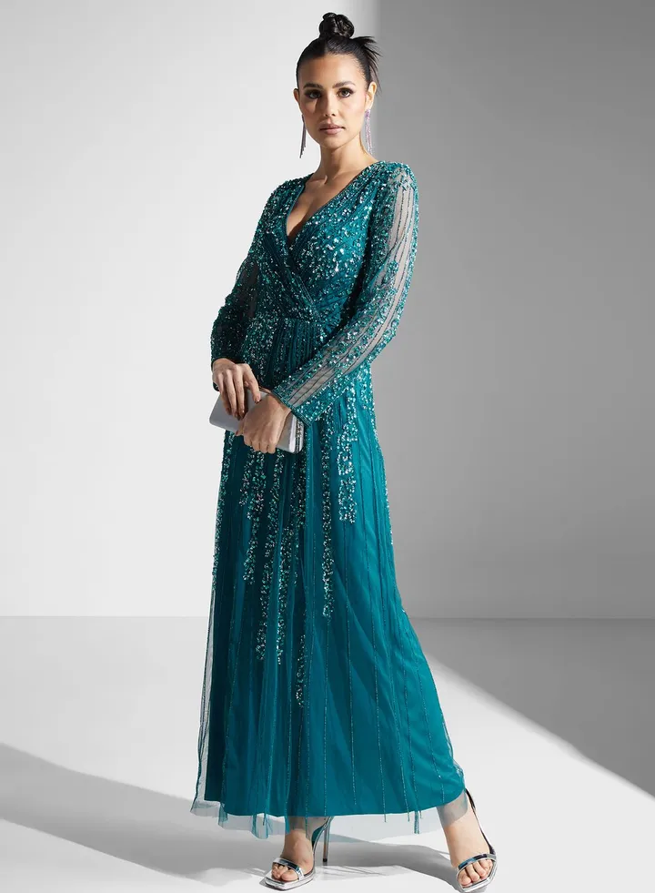 Dima Embellished Flared Dress