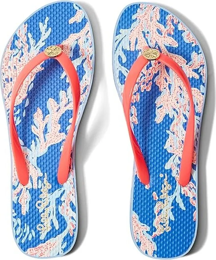 Lilly Pulitzer Pool Flip-Flop (Borealis Blue) Women's Shoes