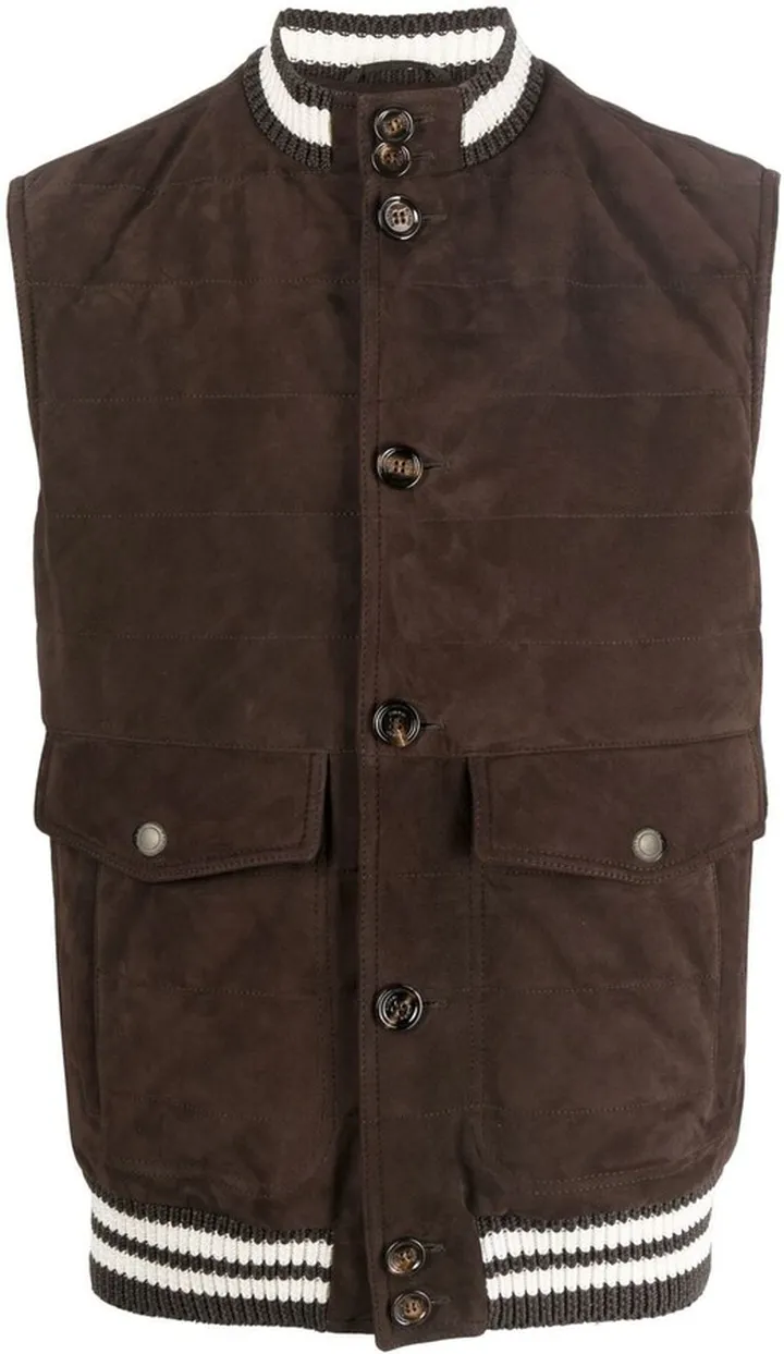 Leather Baseball Bomber Jacket