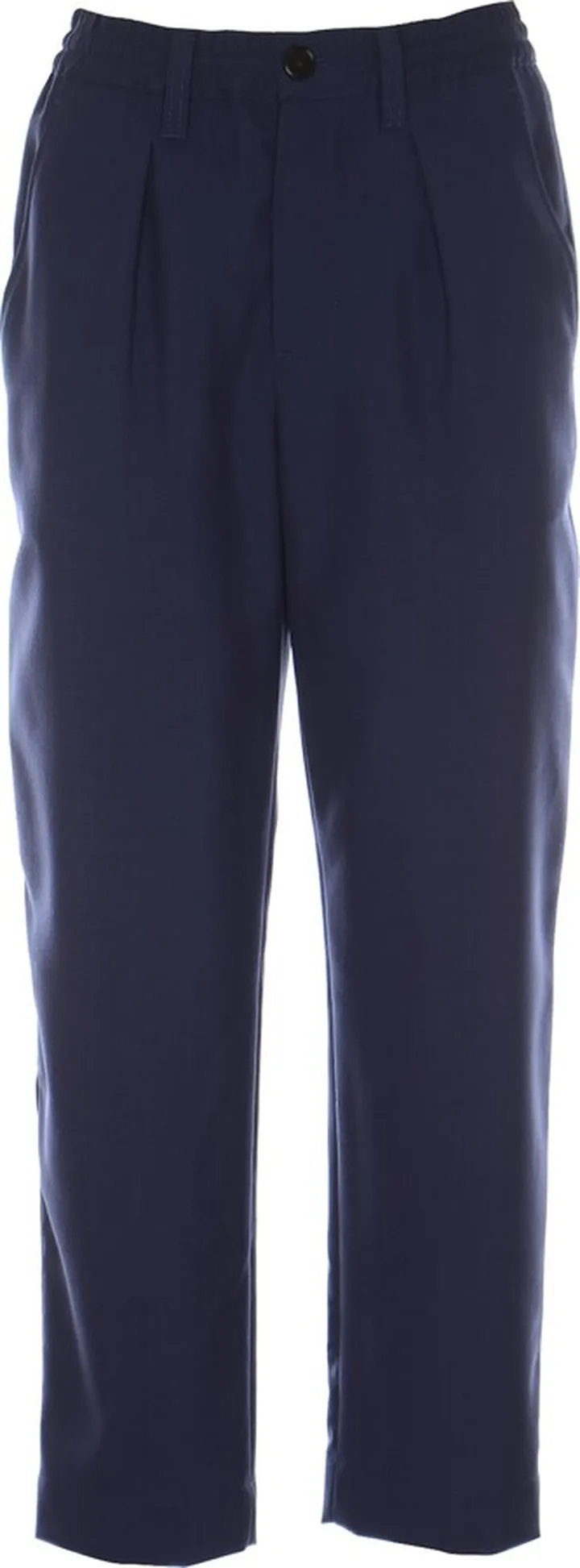 Straight Leg Plain Trousers