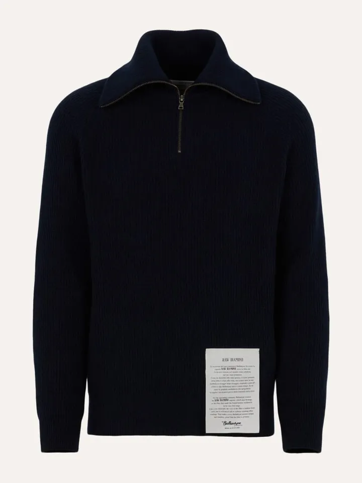 Raw Diamond - Fisherman Half Zip Neck Pullover