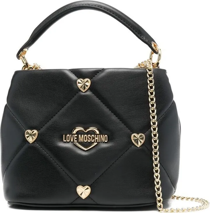 Quilted Logo-Plaque Tote Bag