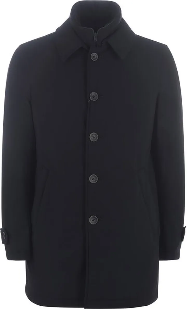Herno High-Neck Single-Breasted Coat