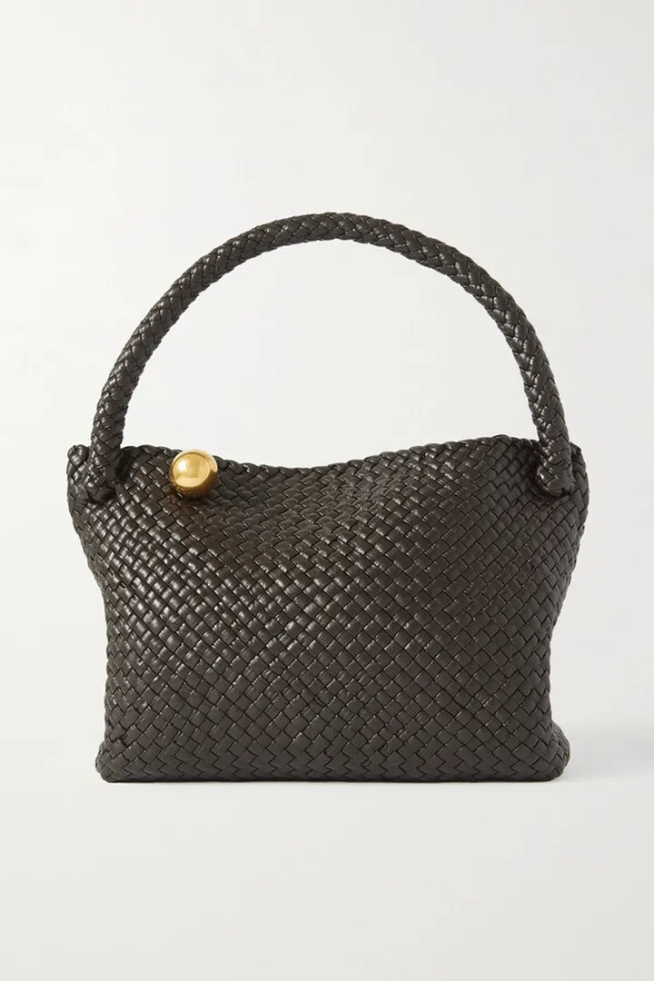Bottega Veneta - Tosca Intrecciato Leather Shoulder Bag - Brown