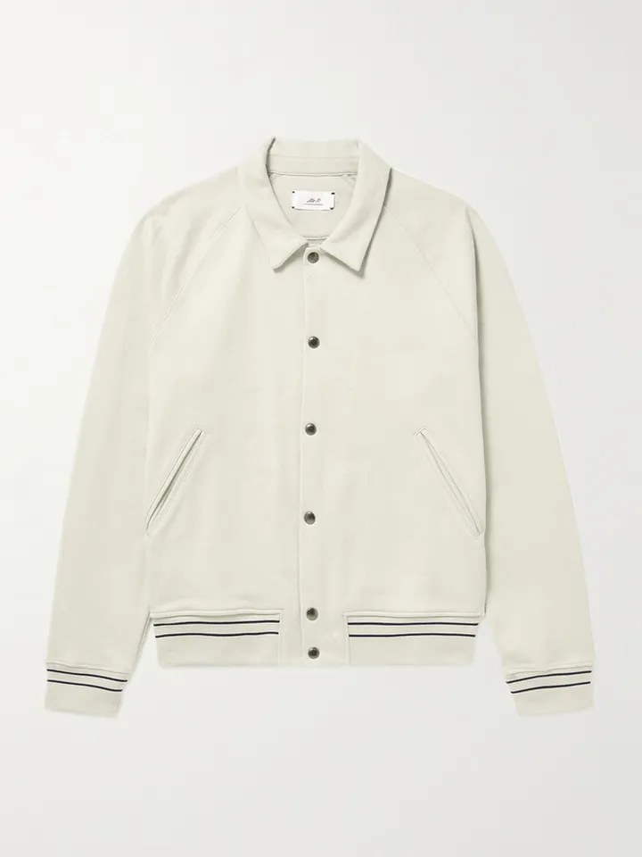 Organic Cotton-Jersey Bomber Jacket