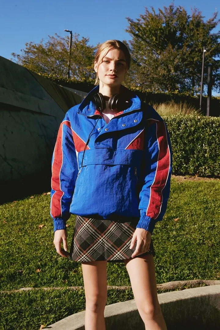 Nasty Gal Womens Colorblock Padded Raincoat