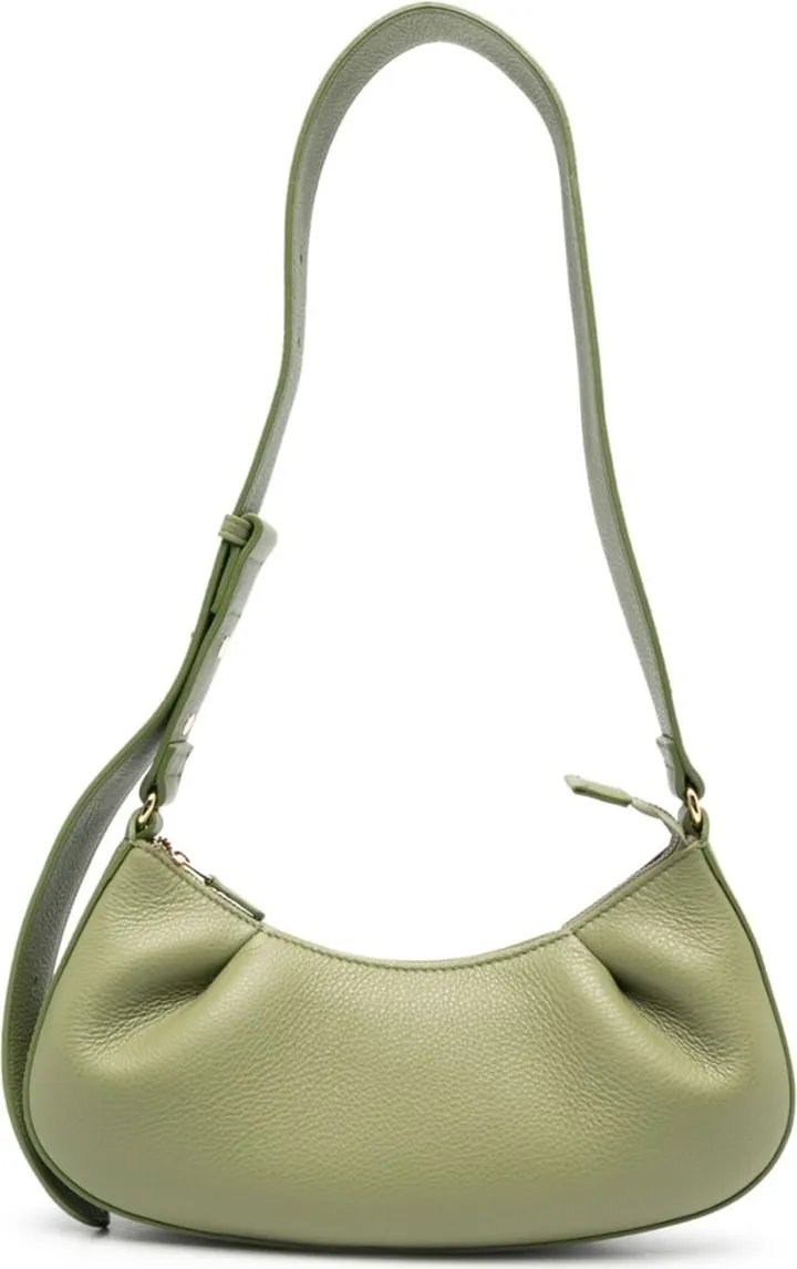 Logo-Patch Leather Shoulder Bag