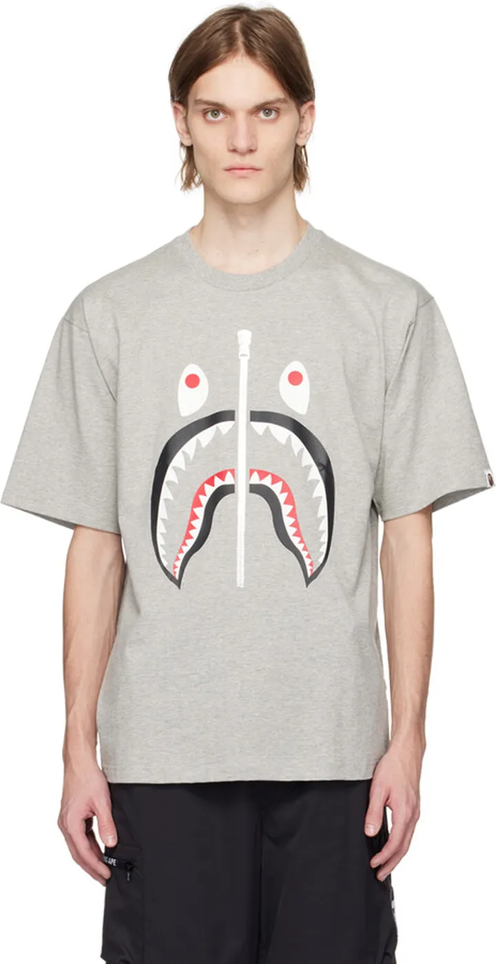 BAPE Grey Shark T-Shirt